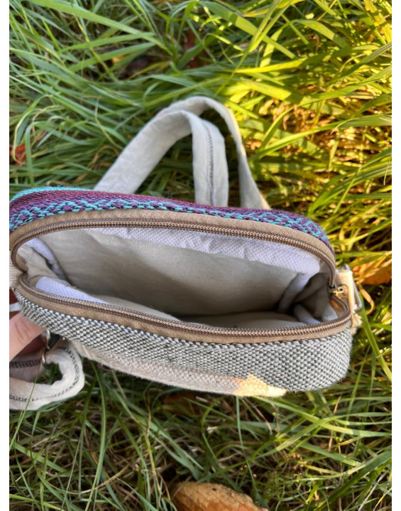 Ethno kabelka z konope - farebná